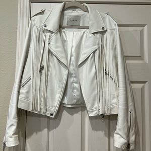 Blank NYC Leather Fringe Jacket